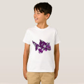 Paarse katvis t-shirt (Voorkant volledig)