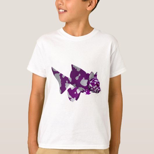 Paarse katvis t-shirt (Voorkant)