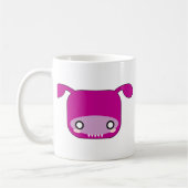 Paarse Kawaii Monster Koffiemok (Links)