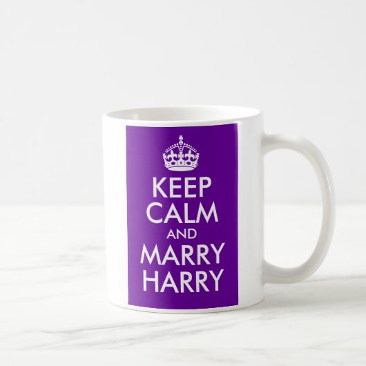 Paarse Keep Calm en Marry Harry Koffiemok (Rechts)