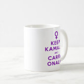 Paarse Keep Kamala en Carry Onala Koffiemok (Voorkant rechts)