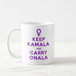 Paarse Keep Kamala en Carry Onala Koffiemok
