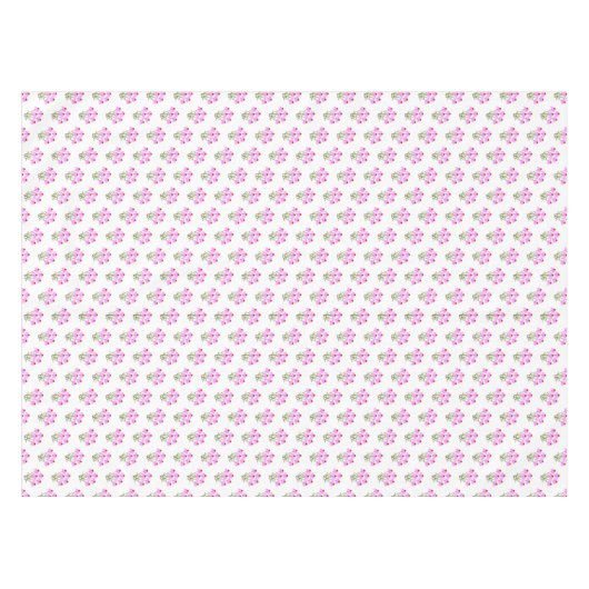 Paarse kegelbloemen tafelkleed (Voorkant (Horizontaal))