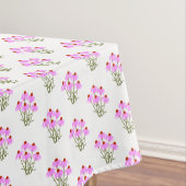 Paarse kegelbloemen tafelkleed (Voorbeeld)