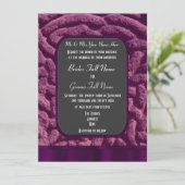 Paarse Keltische knoop Alternatieve bruiloft Kaart (Staand voorkant)