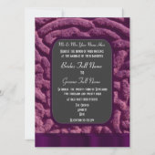 Paarse Keltische knoop Alternatieve bruiloft Kaart (Voorkant)