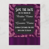 Paarse Keltische knoop bewaar de datum Aankondigingskaart (Voorkant)