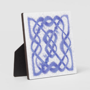 PAARSE KELTISCHE KNOOP Houten Plaquette Fotoplaat