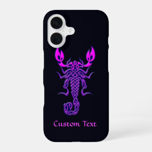 Paarse Keltische Knoop Schorpioen iPhone 16 Hoesje