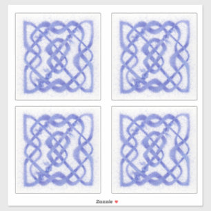 PAARSE KELTISCHE KNOOP Vinyl Stickers (4)