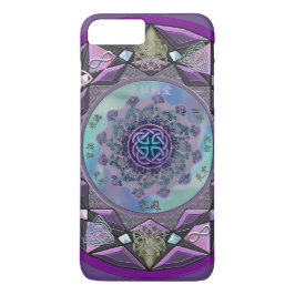 Paarse Keltische Mandala Mystical iPhone 7 Plus Ho iPhone 8/7 Plus Hoesje