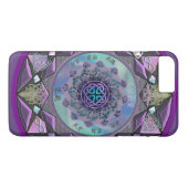 Paarse Keltische Mandala Mystical iPhone 7 Plus Ho Case-Mate iPhone Case (Achterkant (Horizontaal))