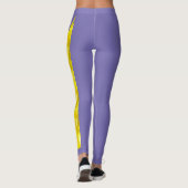 Paarse Kentucky Goldenrod State Flower Leggings (Achterkant)