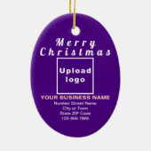 Paarse keramische keramische keramische Ornamenten (Achterkant)