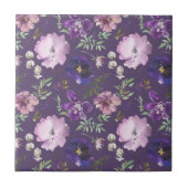 Paarse keramische keramische Tegel Tegeltje (Voorkant)