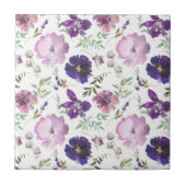 Paarse keramische keramische Tegel Tegeltje (Voorkant)