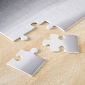 Paarse kern omgeven door bergachtig terrein legpuzzel (Zijkant)