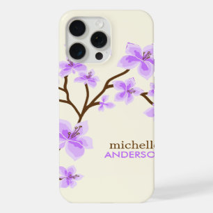 Paarse Kersenbloesem Boom iPhone 15 Pro Max Case