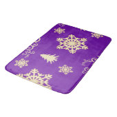 Paarse kerst badmat (Gekanteld)