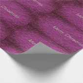Paarse kerst cadeaupapier (Hoek)