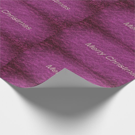 Paarse kerst cadeaupapier (Hoek)