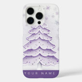 Paarse kerst Case-Mate iPhone case (Achterkant)