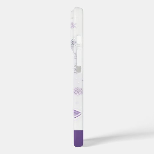 Paarse kerst Case-Mate iPhone case (Achterkant / Links)