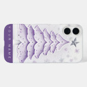 Paarse kerst Case-Mate iPhone case (Achterkant (horizontaal))