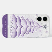 Paarse kerst Case-Mate iPhone case (Achterkant (horizontaal))
