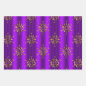 Paarse kerst inpakpapier vel (Voorkant 3)