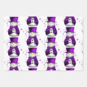 Paarse kerst inpakpapier vel (Voorkant 2)