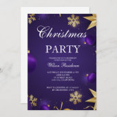  Paarse kerst Kaart (Voorkant / Achterkant)