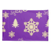 Paarse kerst kussensloop (Achterkant)