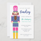 PAARSE KERST NOTENKRAKER FEESTVAKANTIE KAART (Voorkant)