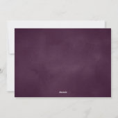 Paarse Kerst Waterverf Botanical 2 Foto Feestdagenkaart (Achterkant)