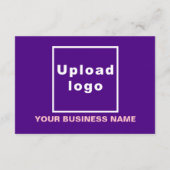 Paarse; Kerst; Zakelijk; Kleine platte groet Kaart (Achterkant)