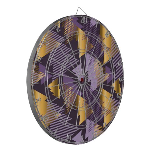 paarse kerstbomen dartbord (Voorkant Links)