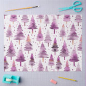 Paarse kerstbomen en sterren kerst tissuepapier (Craft)