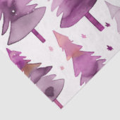 Paarse kerstbomen en sterren kerst tissuepapier (Detail)