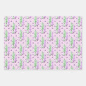 Paarse kerstbomen inpakpapier vel (Voorkant)