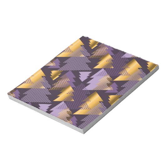 paarse kerstbomen notitieblok (Linkerzijde)