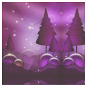 Paarse kerstbomen stof (Close Up)