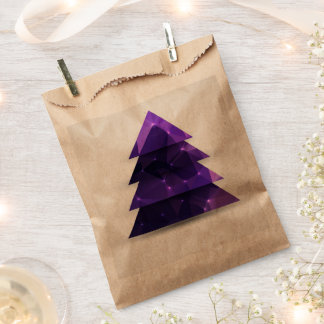 Paarse Kerstboom Bedankzakje