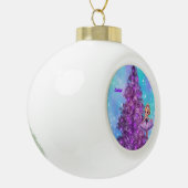 PAARSE KERSTBOOM / DANSEND MEISJE KINDER ORNAMENT (Links)
