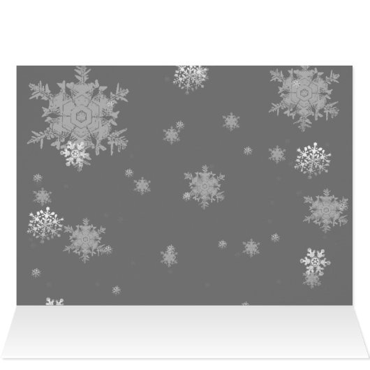 Paarse kerstboom en sneeuwvlokken (Binnen Horizontaal (Boven))