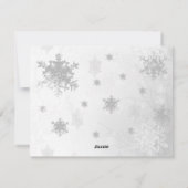 Paarse kerstboom foto feestdagenkaart (Achterkant)