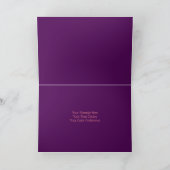 Paarse kerstboom met versiering feestdagen kaart (Binnen)