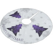 Paarse kerstboomrok kerstboom rok (Gekanteld)