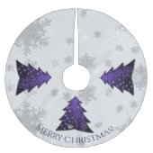 Paarse kerstboomrok kerstboom rok (Voorkant)