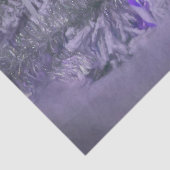 Paarse kerstboomversieringen tissuepapier (Detail)